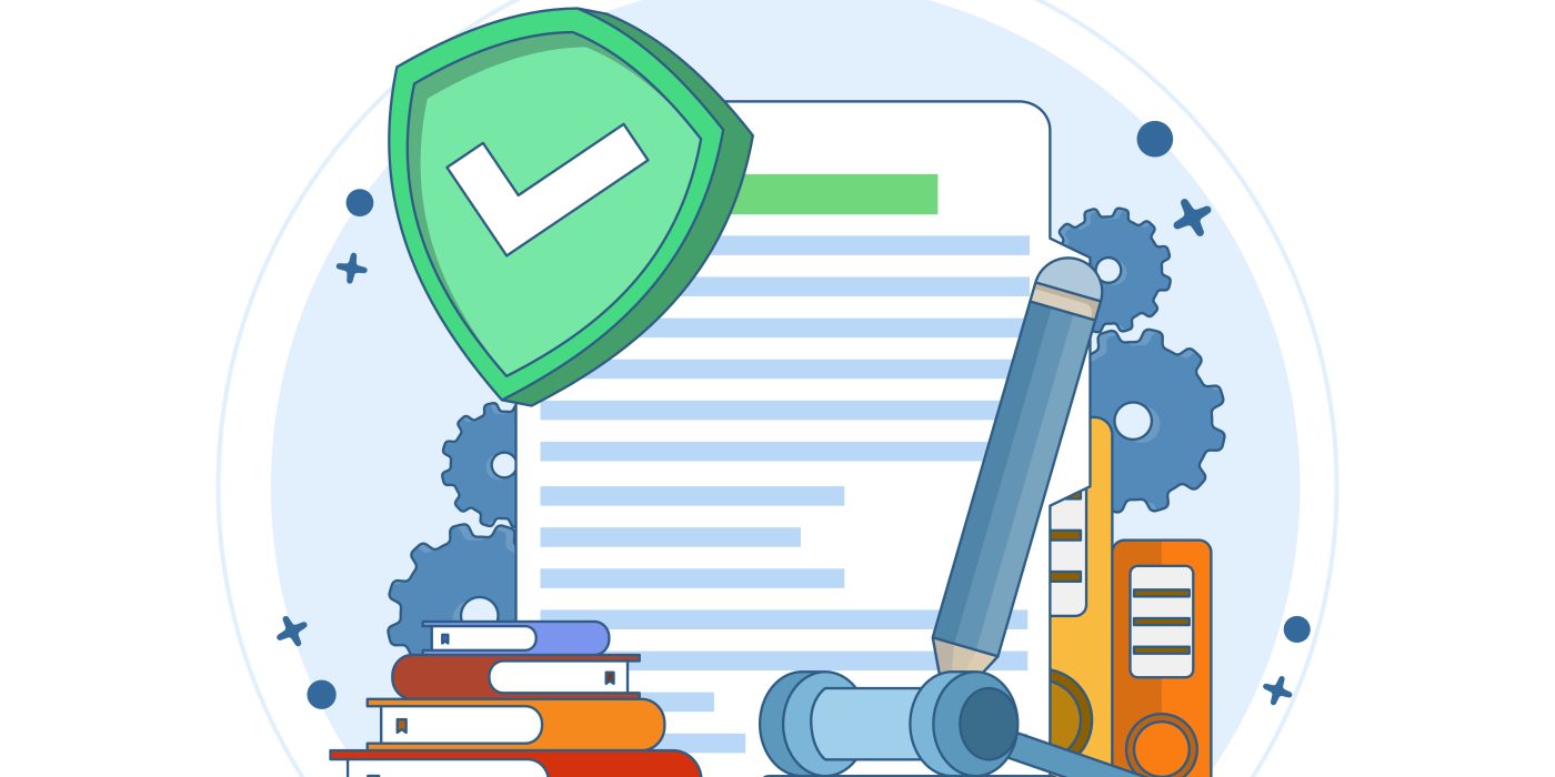 Healthcare analytics compliance with HIPAA shield and gavel