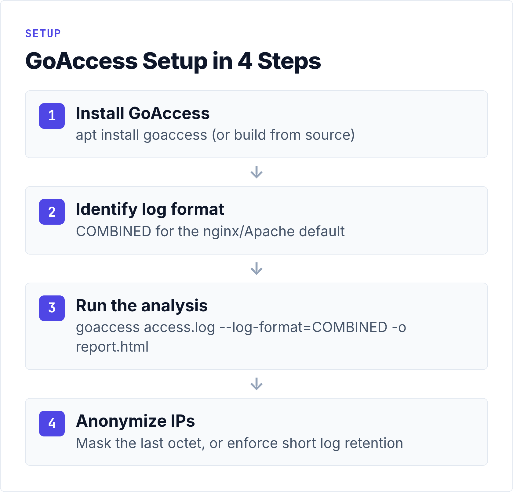 GoAccess Setup in 4 Steps